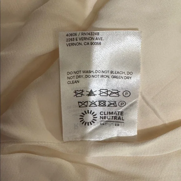 Reformation Lecce Dress Ivory Brand New - Picture 4 of 4